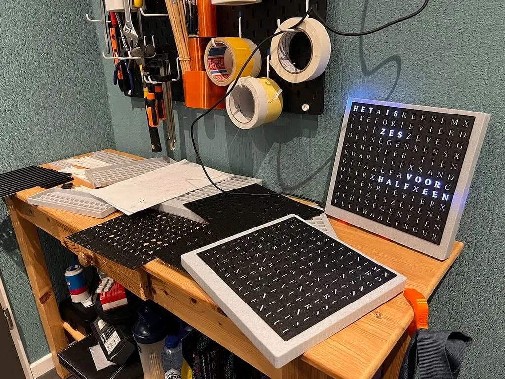 How I Built a 3D Printed Arduino Word Clock with Minute Accuracy